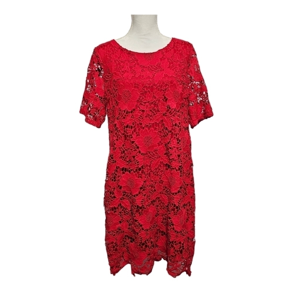 Trulli Valentines Day Dress Size 16 Red Lace Lovecore